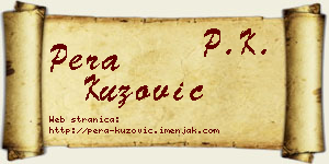 Pera Kuzović vizit kartica